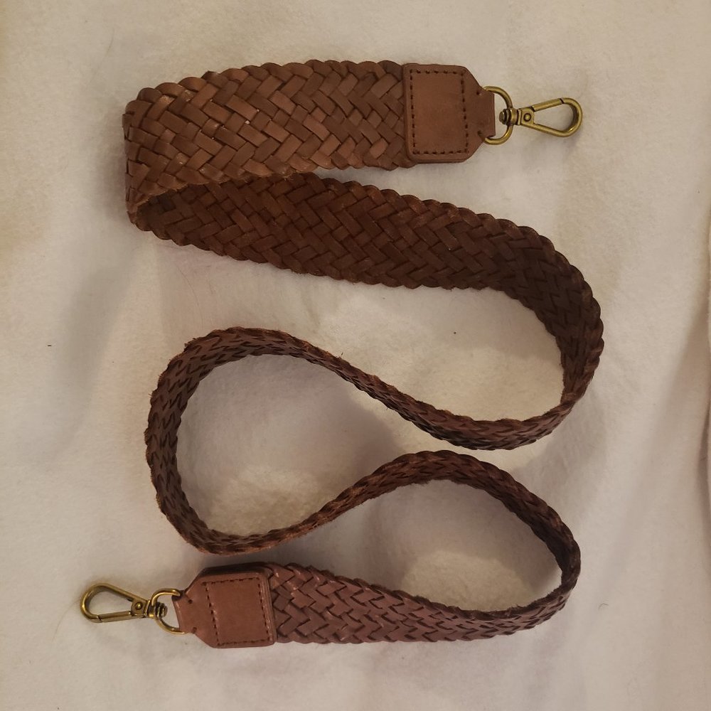 Madewell Woven Leather Crossbody Bag Strap
